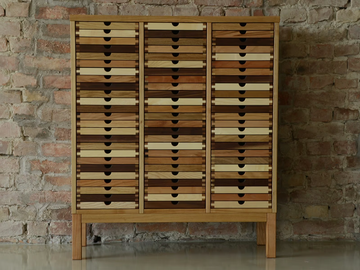SIXtematic HIGH CHEST - Wooden office drawer unit by Sixay furniture - view 3